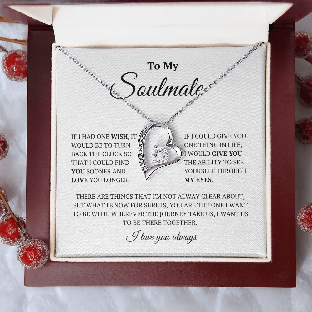 To My Soulmate: Forever Love Necklace