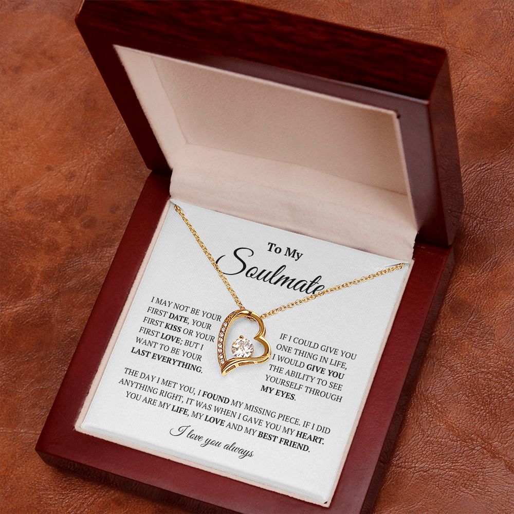 To My Soulmate: Forever Love Necklace