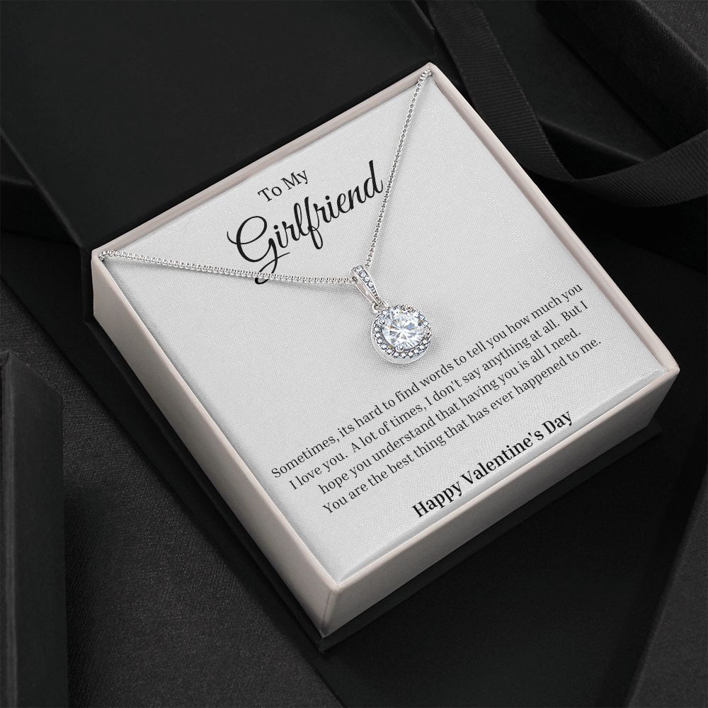 To My Girlfriend: Happy Valentine's Day -Eternal Hope Necklace