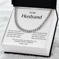 To My Husband: Cuban Link Chain