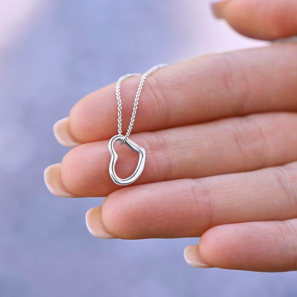 Happy 18th Birthday: Beautiful Delicate Heart Necklace