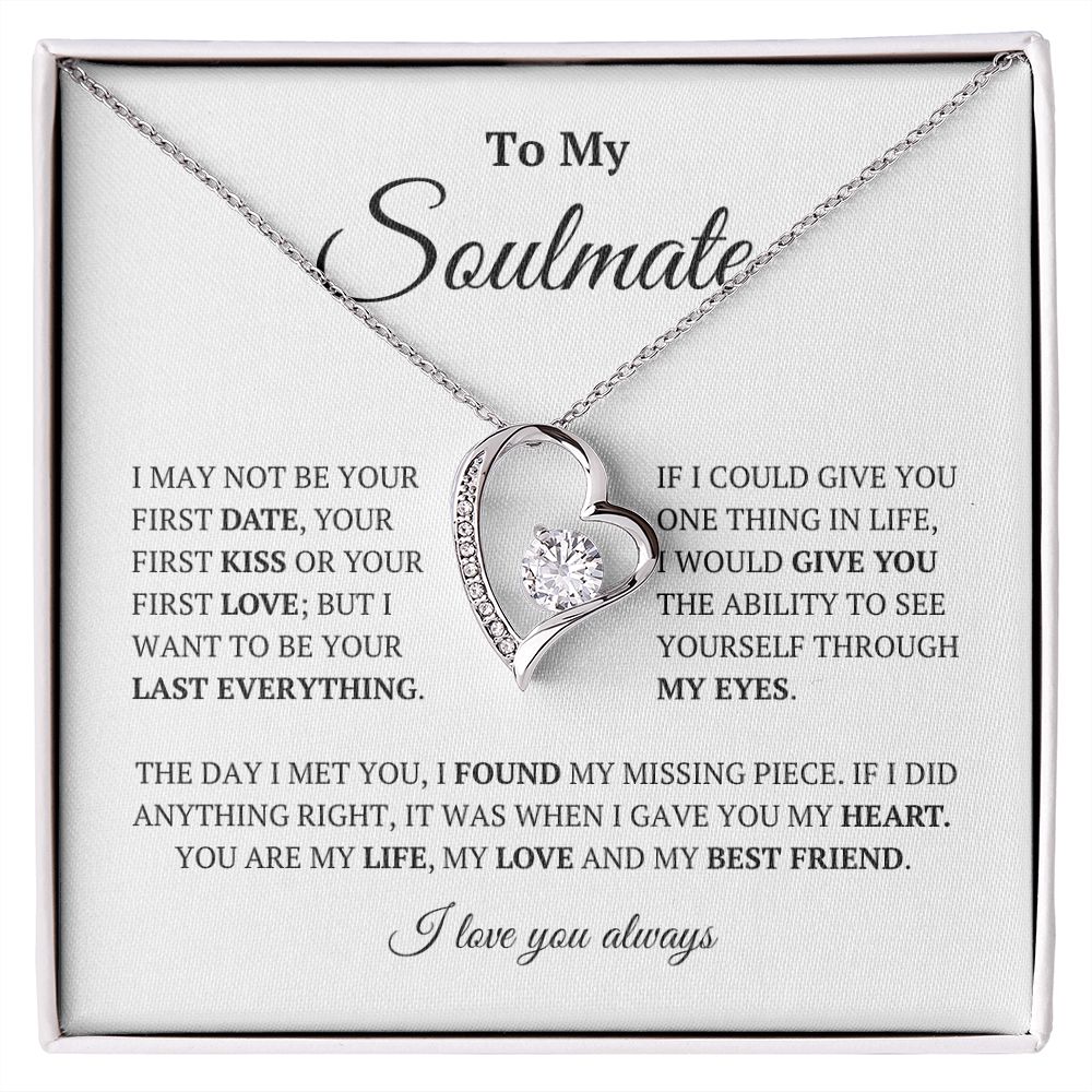 To My Soulmate: Forever Love Necklace