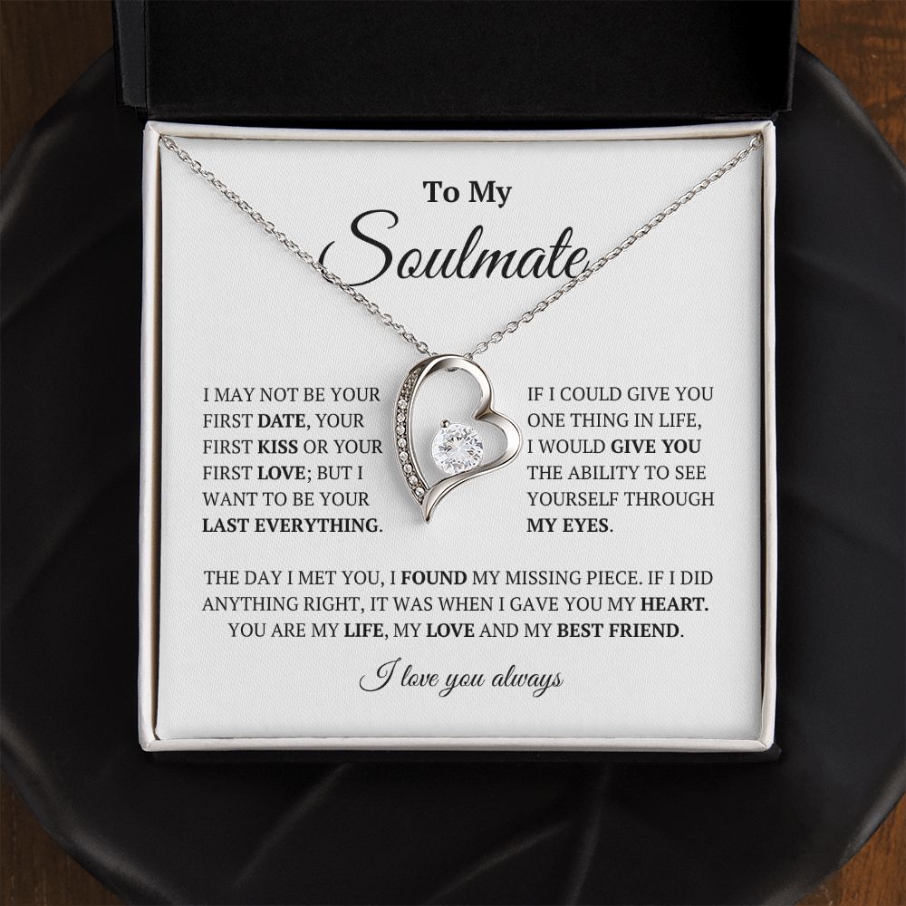 To My Soulmate: Forever Love Necklace