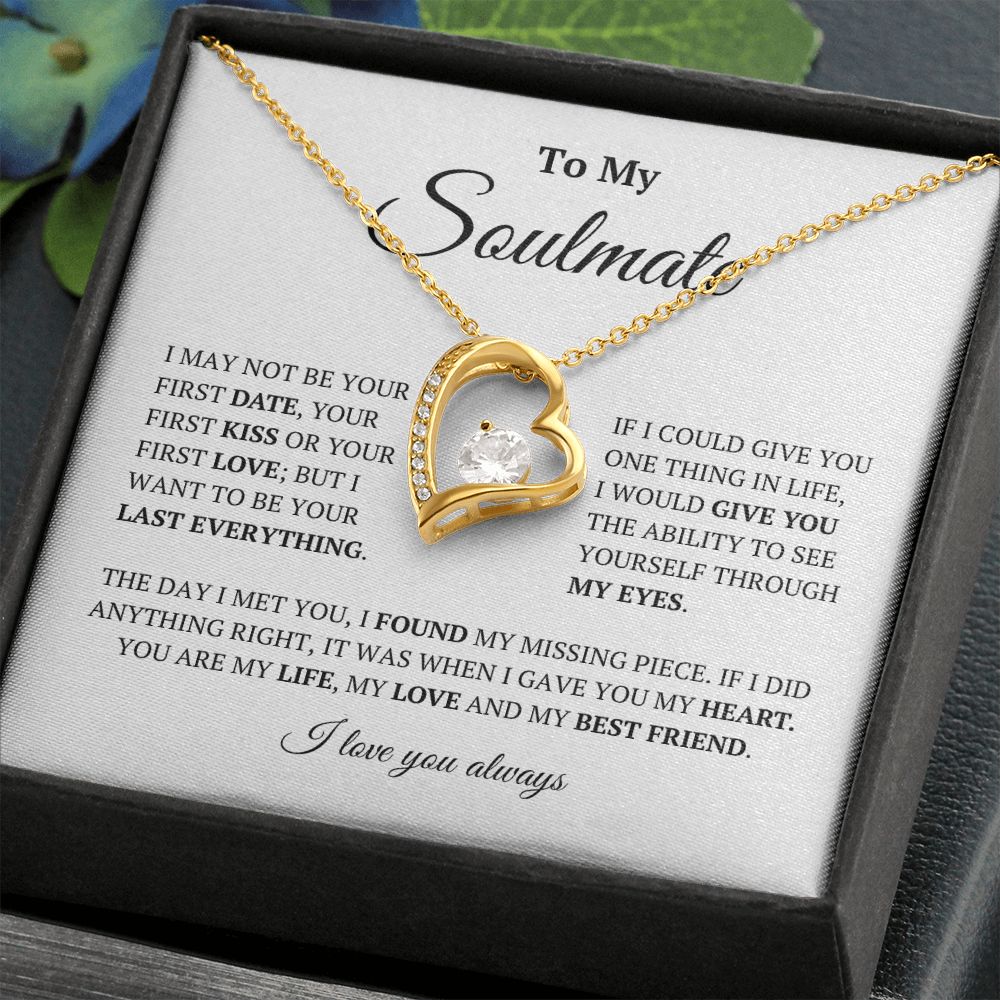 To My Soulmate: Forever Love Necklace