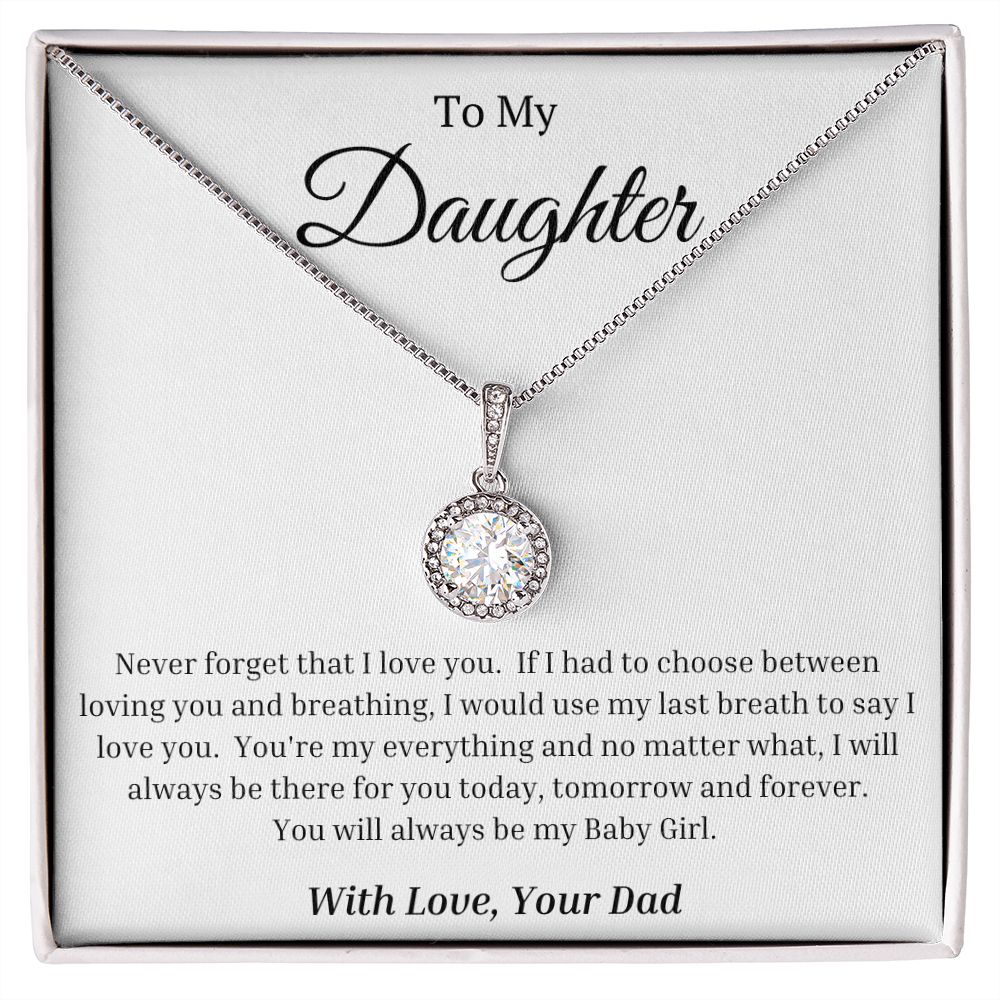 To My Daughter:  Eternal Hope Necklace
