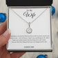 To My Wife:  Eternal Hope Necklace