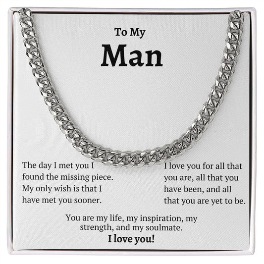 To My Man: Cuban Link Chain