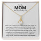 To My Mom - On My Wedding Day- Alluring Beauty Necklace