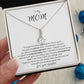 To My Mom: Alluring Beauty Necklace -Make her day with this special gift. Holidays, birthdays, Just because or any special occassion